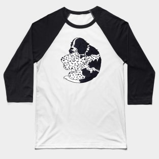 Cute english cocker spaniel sleeping illustration Baseball T-Shirt